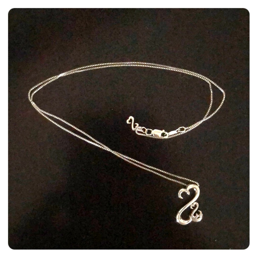 Open heart necklace